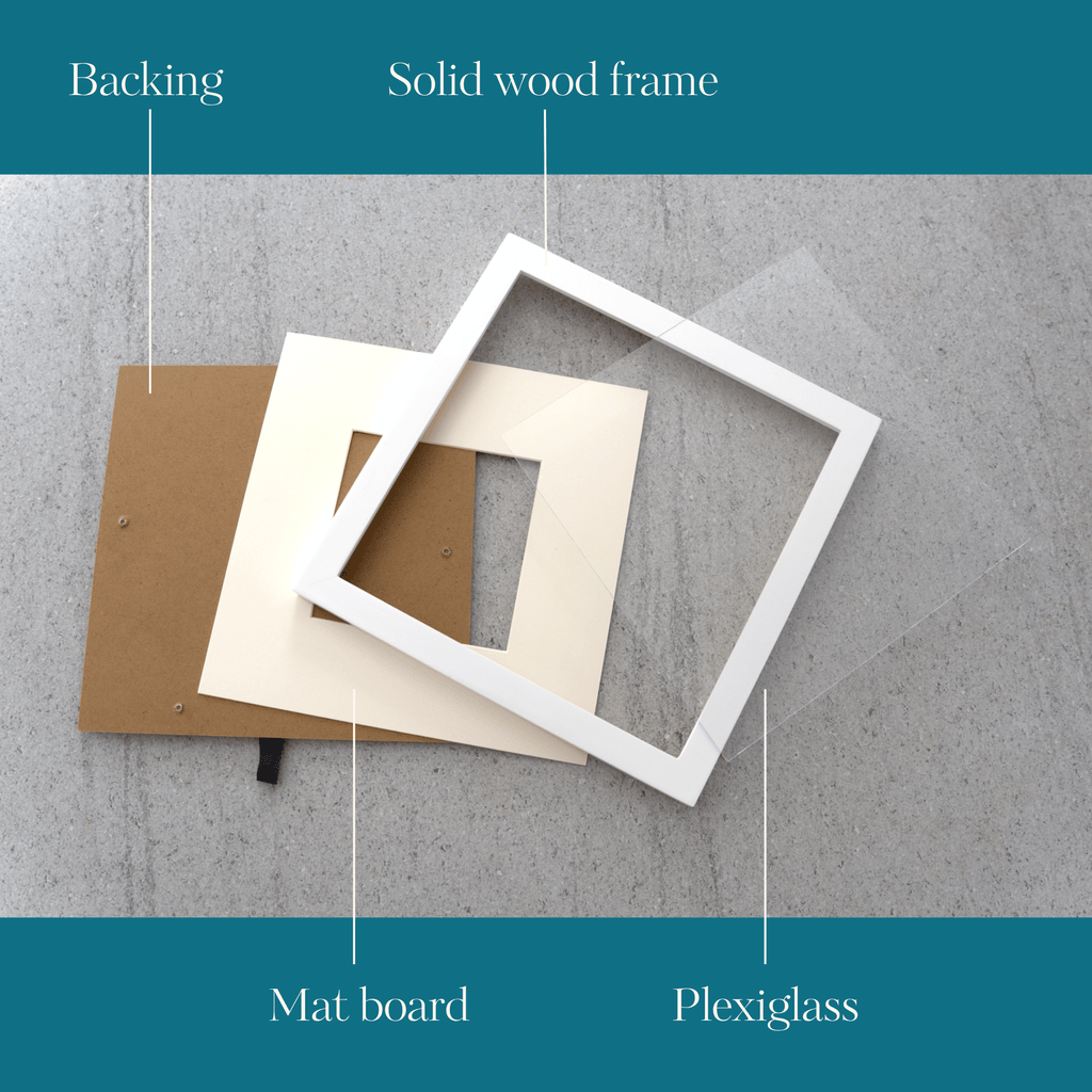 Perfect Fit: Solid Wood Frame White