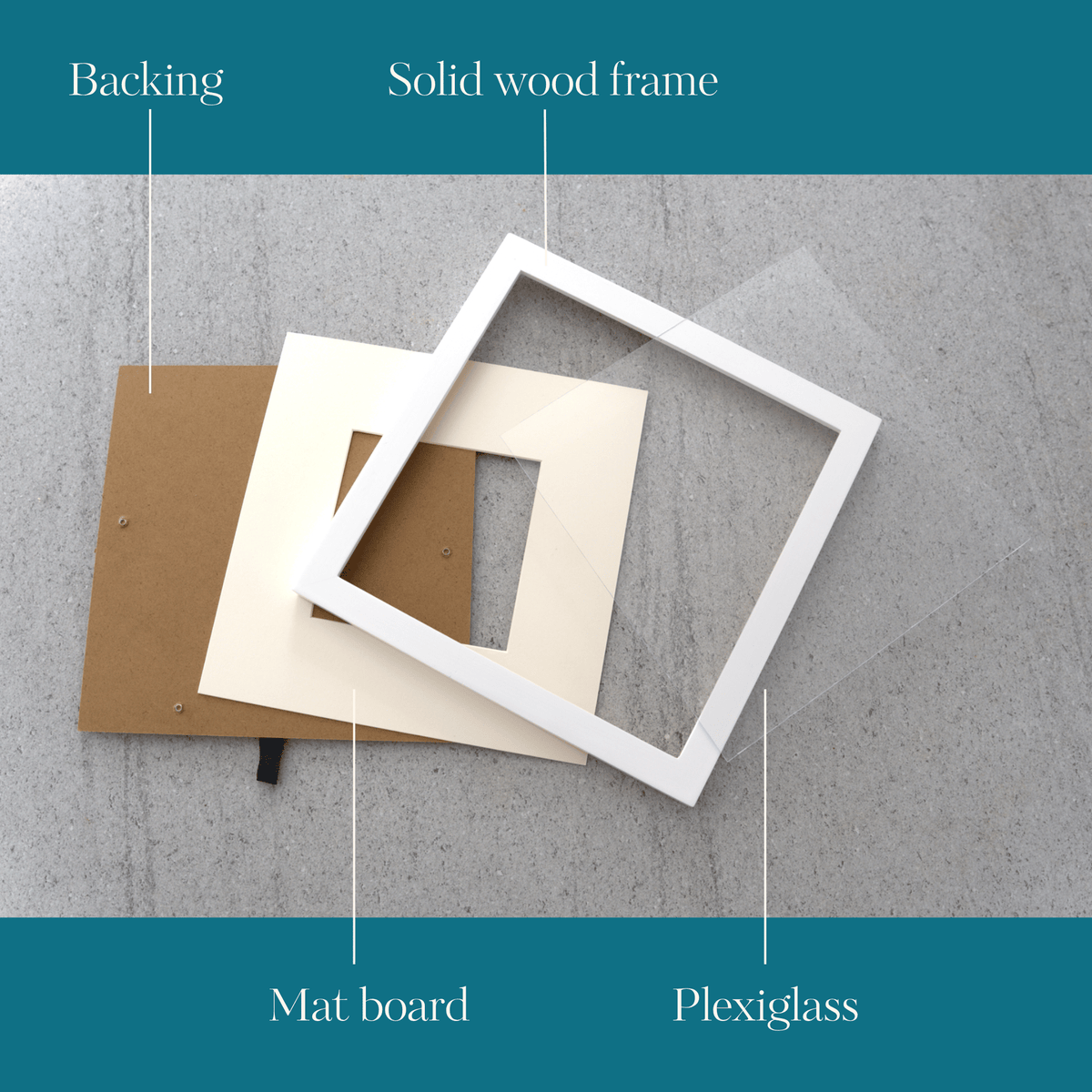 Perfect Fit: Solid Wood Frame White